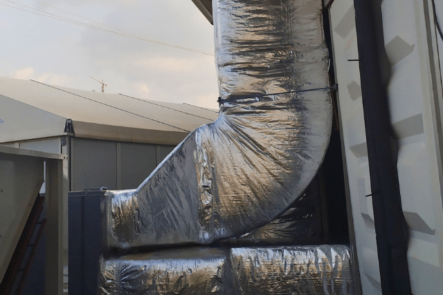 Central Air Conditioning Installation at This Day Dome Isolation Centre, Abuja