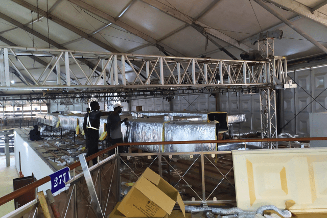 Fire Hydrant & Central Air Conditioning Implementation at This Day Dome Isolation Centre, Abuja